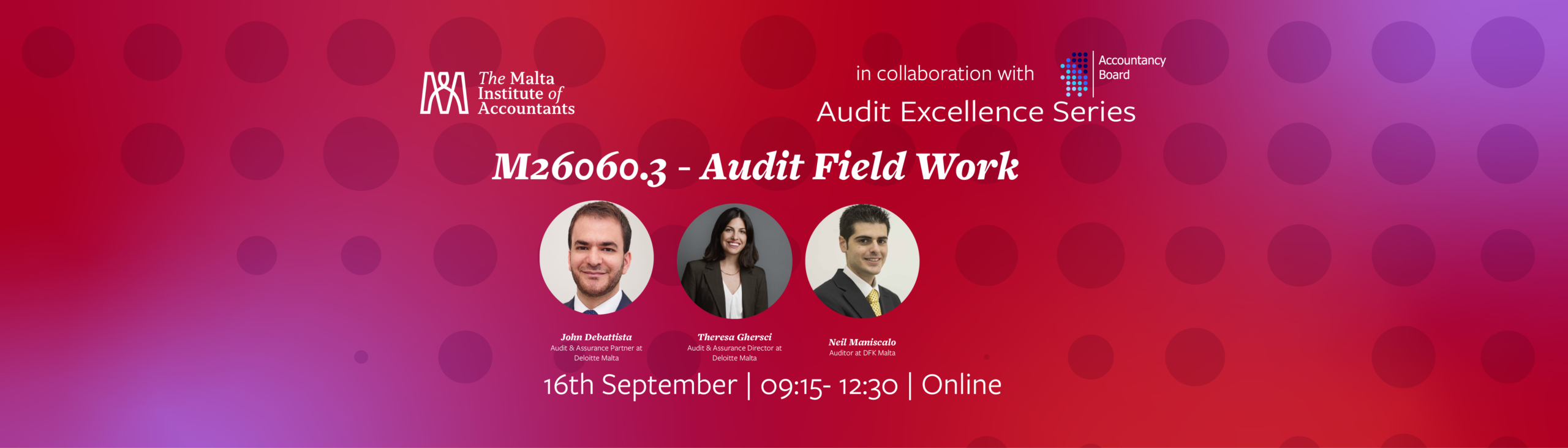 M26060.3 – Audit Field Work (Online)