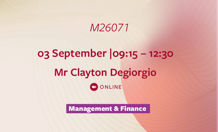M26071 – The Accountant as the Trusted Advisor (Online)