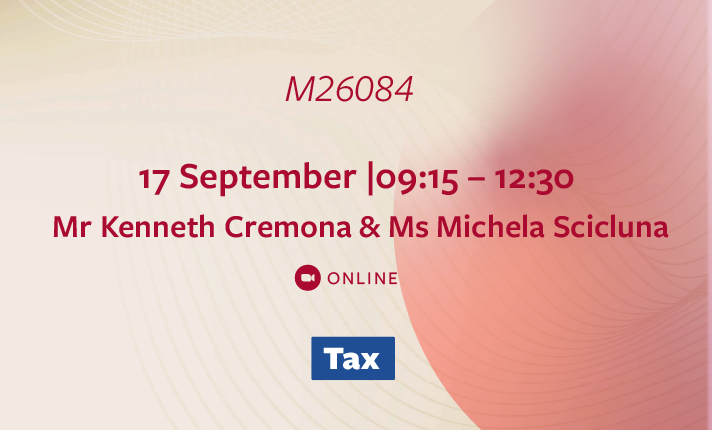 M26084 – VAT in the Gaming Sector: Levelling Up Your Tax Knowledge (Online)