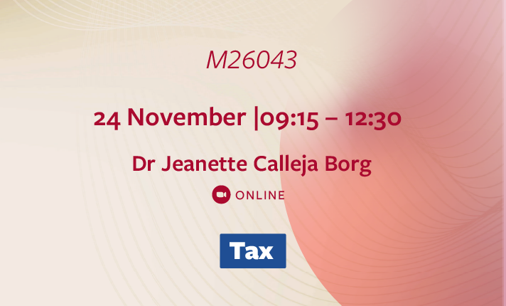 M26043 – Deductible expenses with particular emphasis on capital allowances (Online)