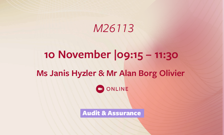 M26113 – Audit Evidence under ISA 501 (Online)